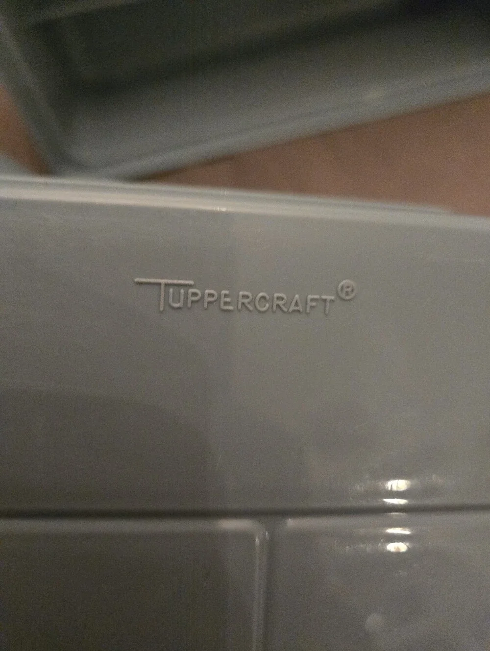 3 Pc Blue Tupperware Tuppercraft Stow n' Go Organizer Lid #1579-6 Base EUC
